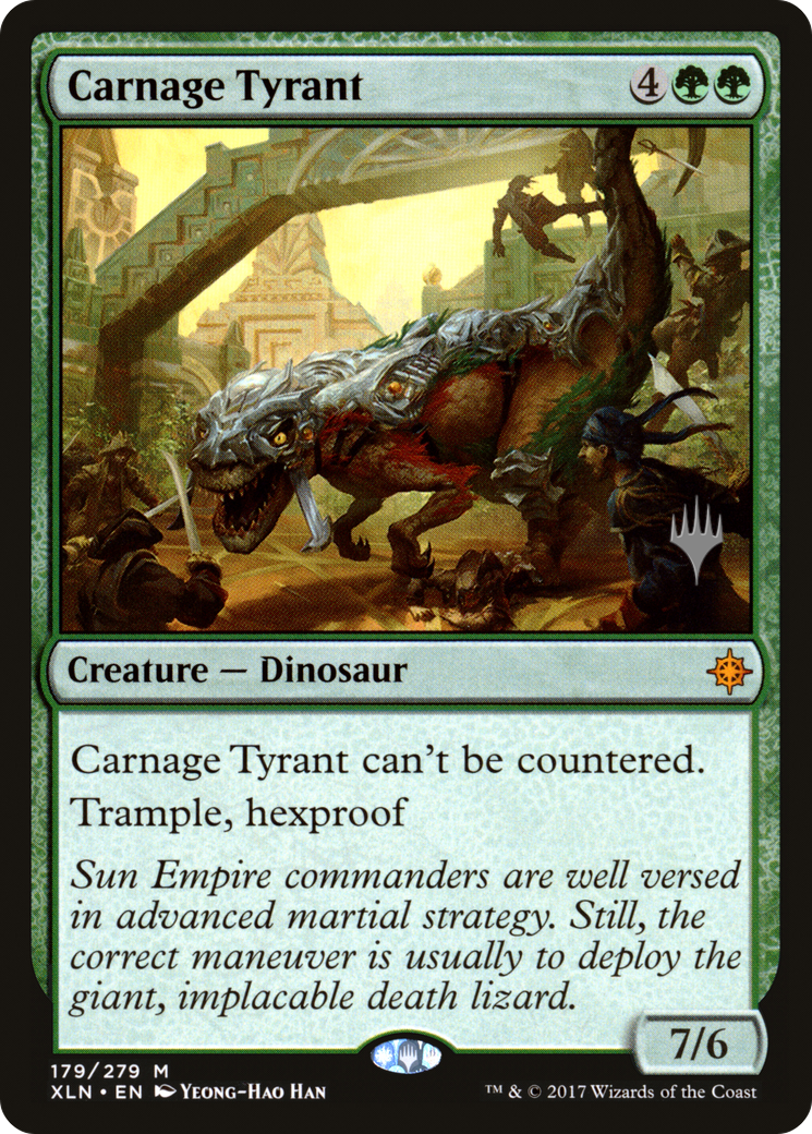 Carnage Tyrant (PPM20-179P) [Promo Pack: Ixalan Promos]