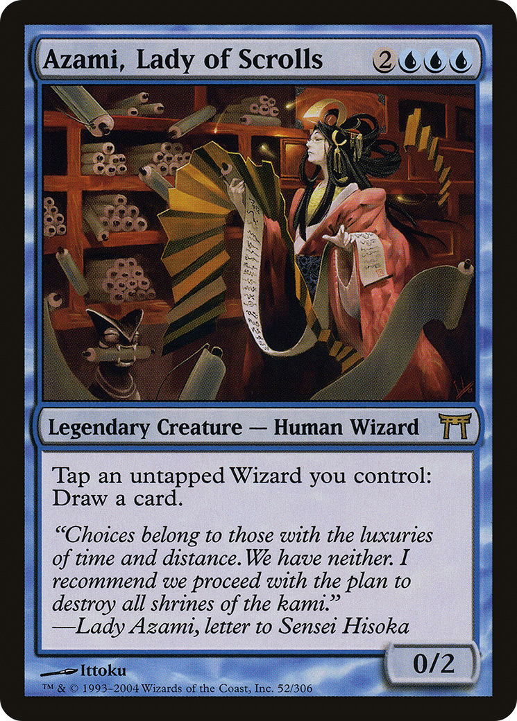 Azami, Lady of Scrolls (CHK-052) [Champions of Kamigawa]