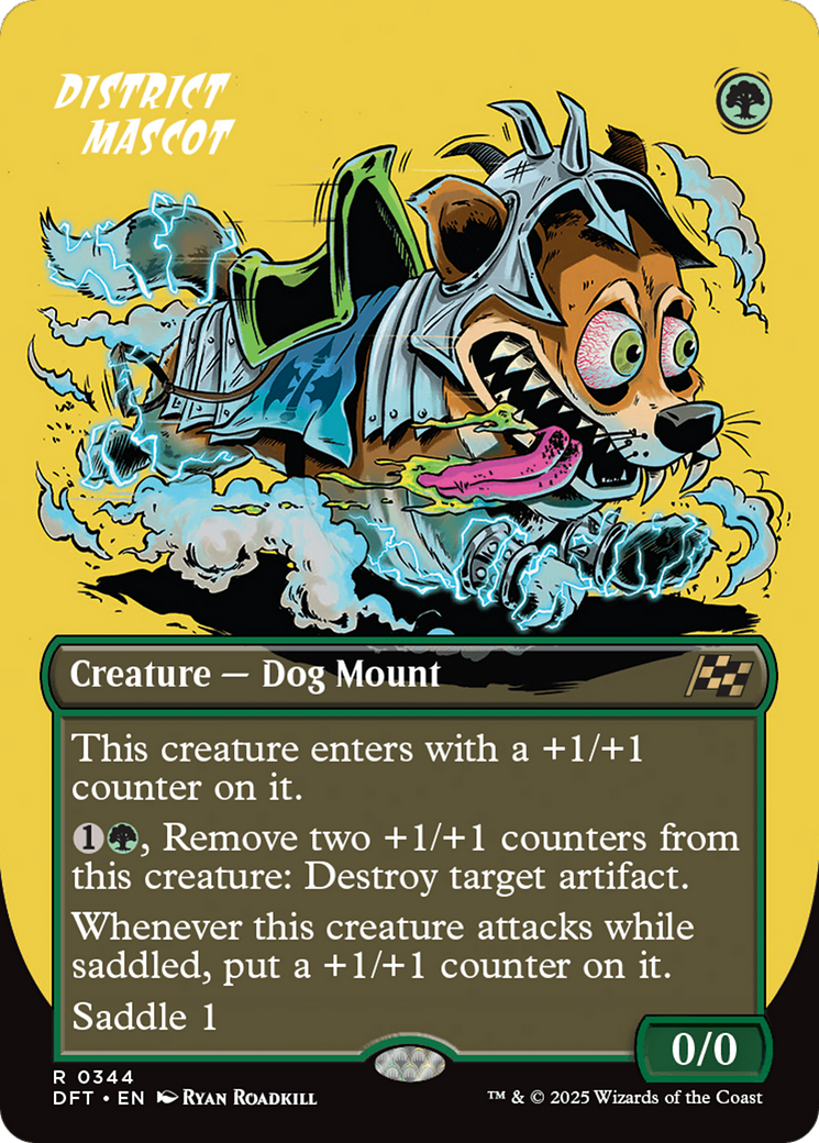 District Mascot (DFT-344) [Aetherdrift] (Borderless) Foil