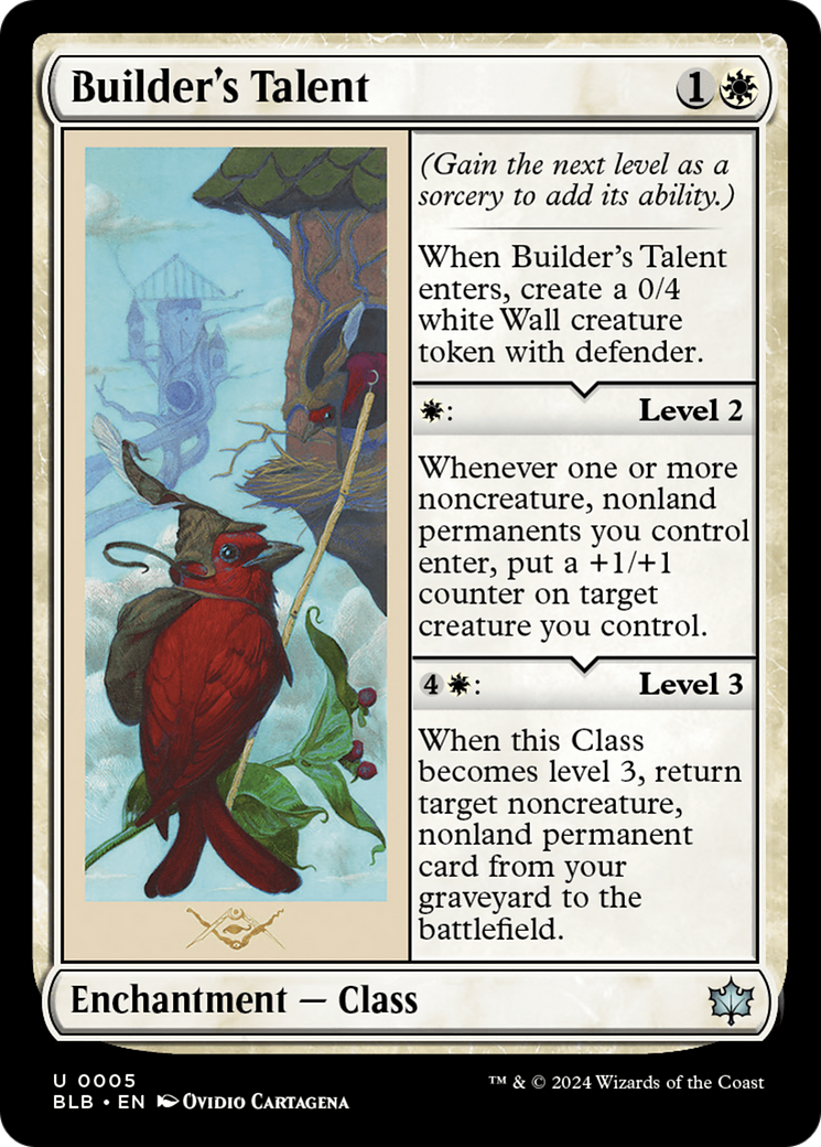 Builder's Talent (BLB-005) [Bloomburrow] Foil