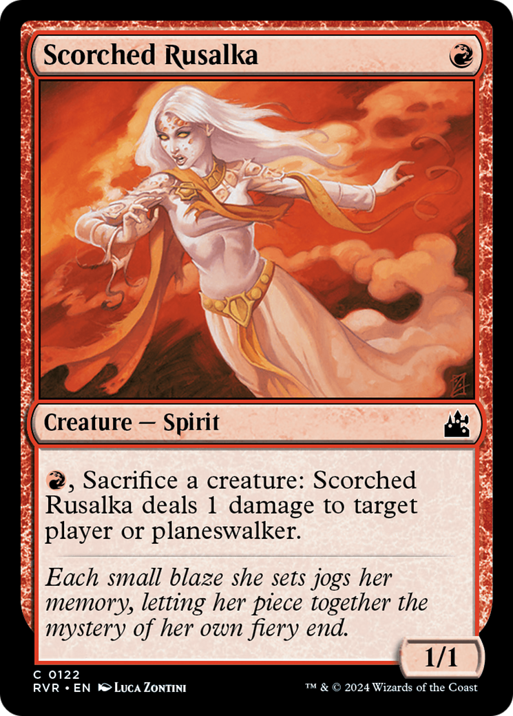 Scorched Rusalka (RVR-122) [Ravnica Remastered] Foil