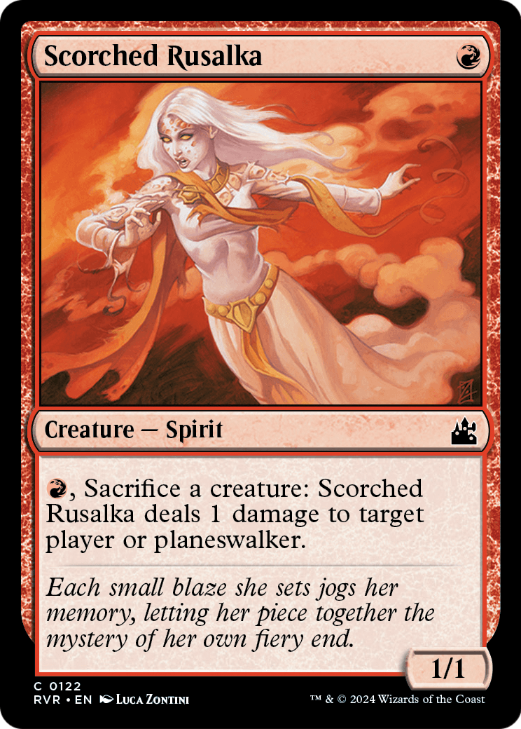 Scorched Rusalka (RVR-122) [Ravnica Remastered] Foil