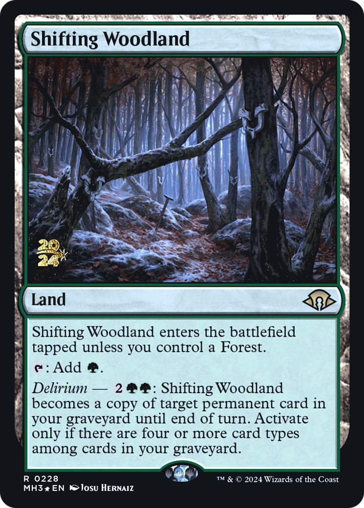 Shifting Woodland (PRE-228S) [Modern Horizons 3 Promos] Foil