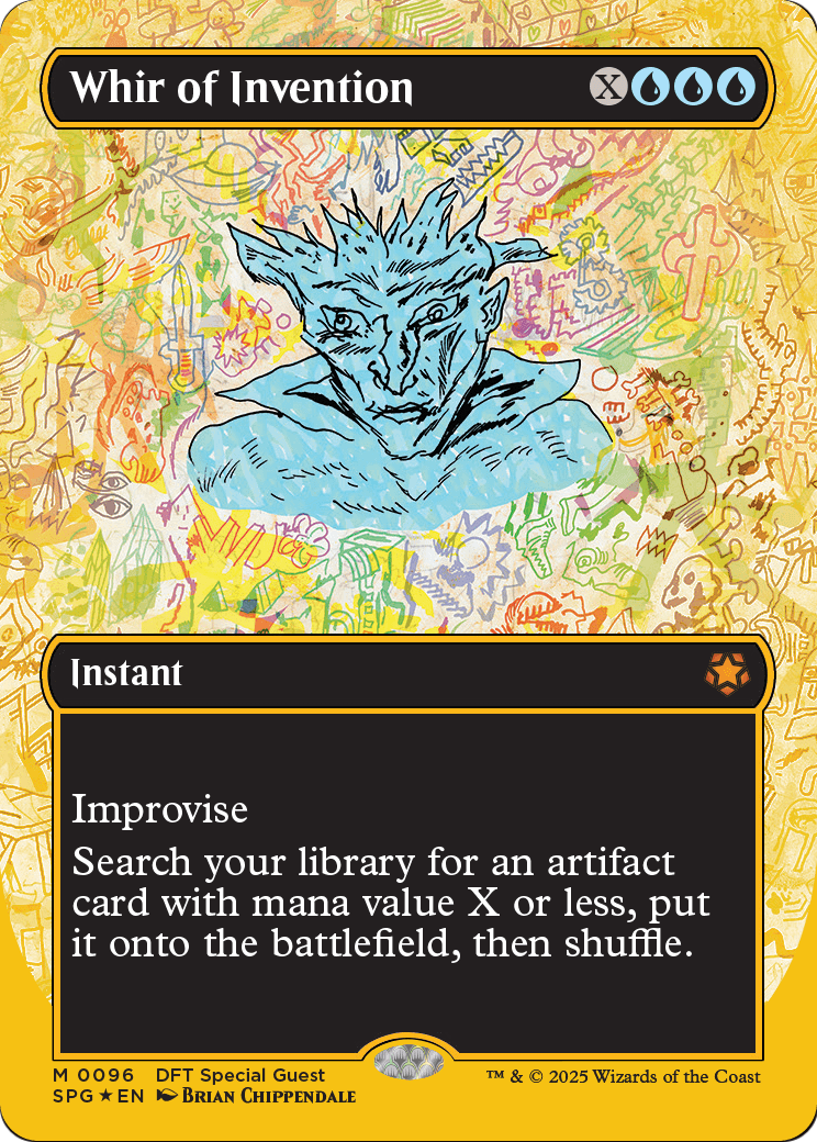 Whir of Invention (Borderless) (First-Place Foil) (SPG-096) [Special Guests] Foil