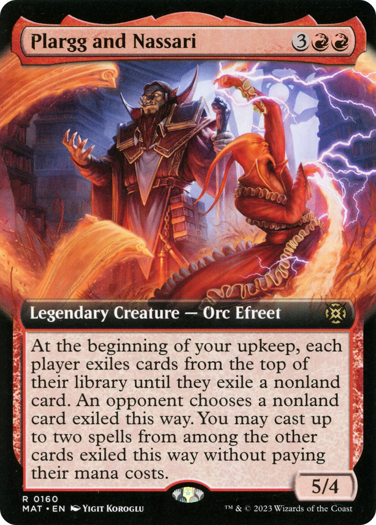 Plargg and Nassari (Extended Art) (MAT-160) [March of the Machine: The Aftermath] Foil