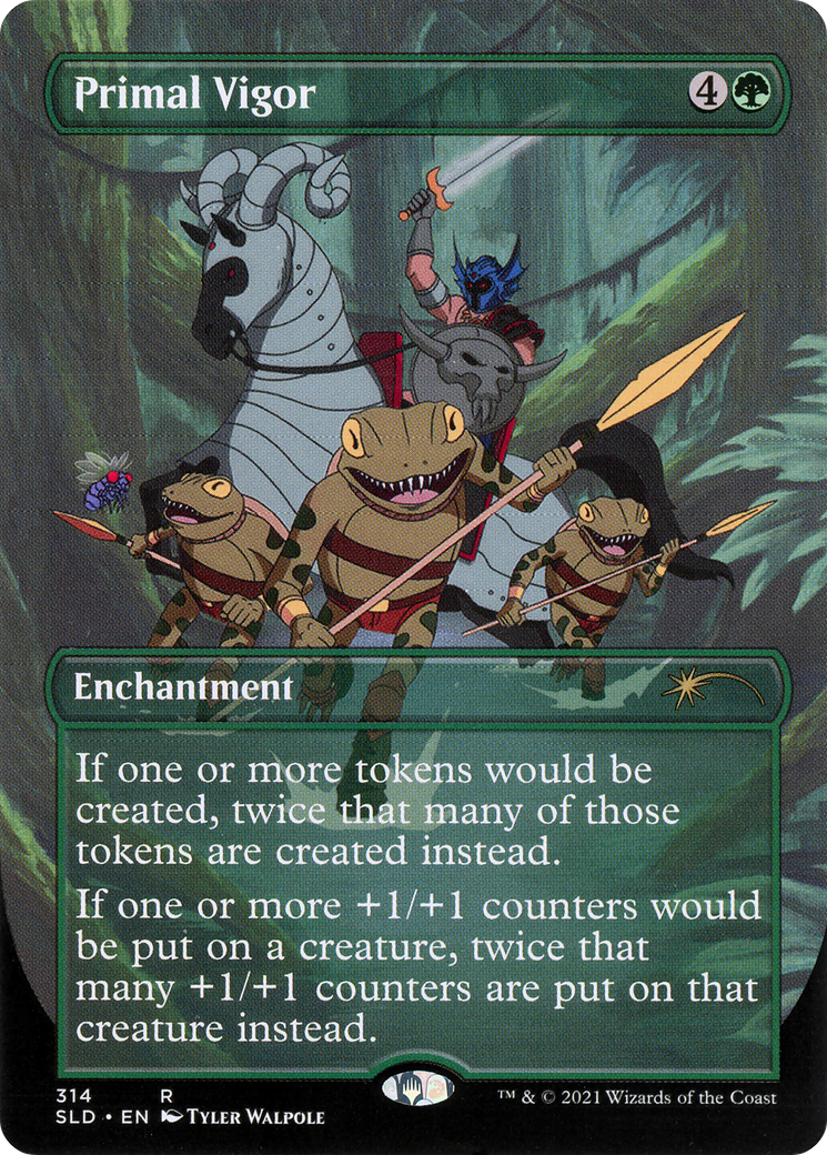 Primal Vigor (SLD-314) [Secret Lair Drop] (Borderless) Foil