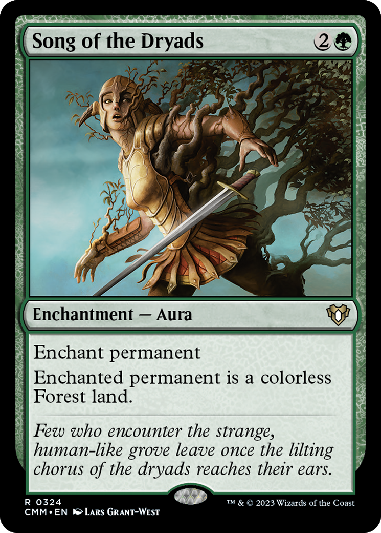 Song of the Dryads (CMM-324) [Commander Masters] Foil