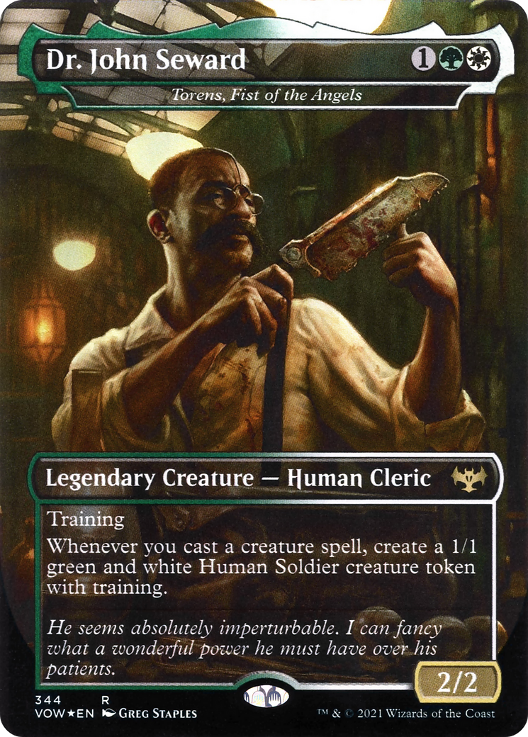 Dr. John Seward - Torens, Fist of the Angels (VOW-344) (Borderless) [Innistrad: Crimson Vow]