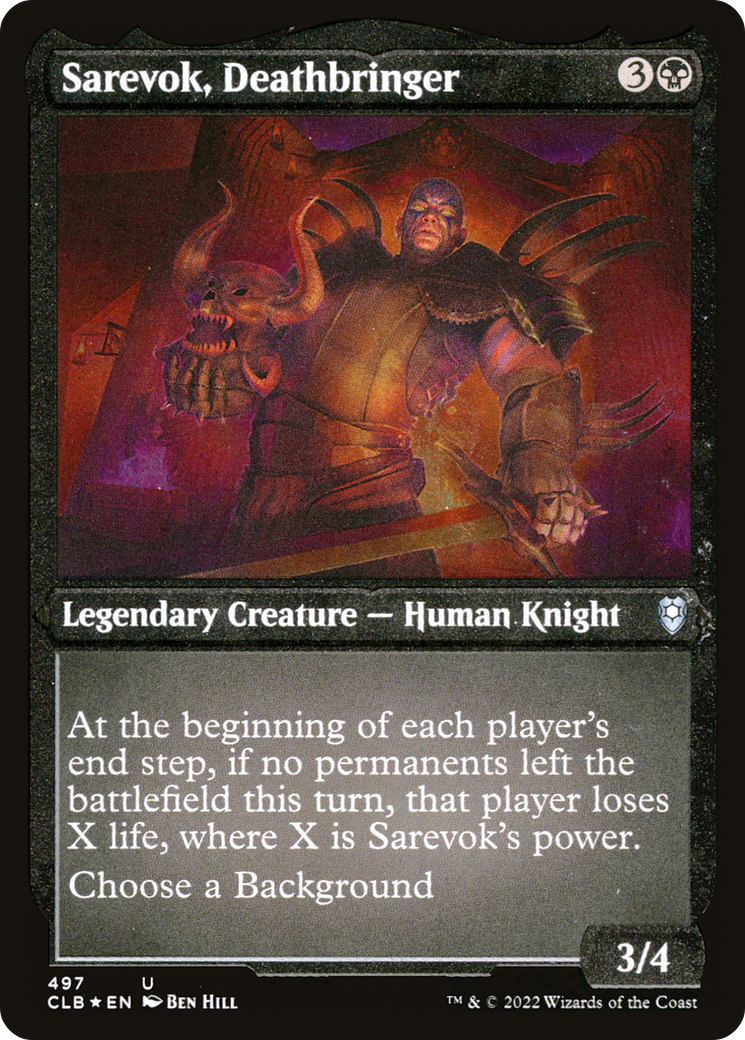 Sarevok, Deathbringer (CLB-497) [Commander Legends: Battle for Baldur's Gate] Foil