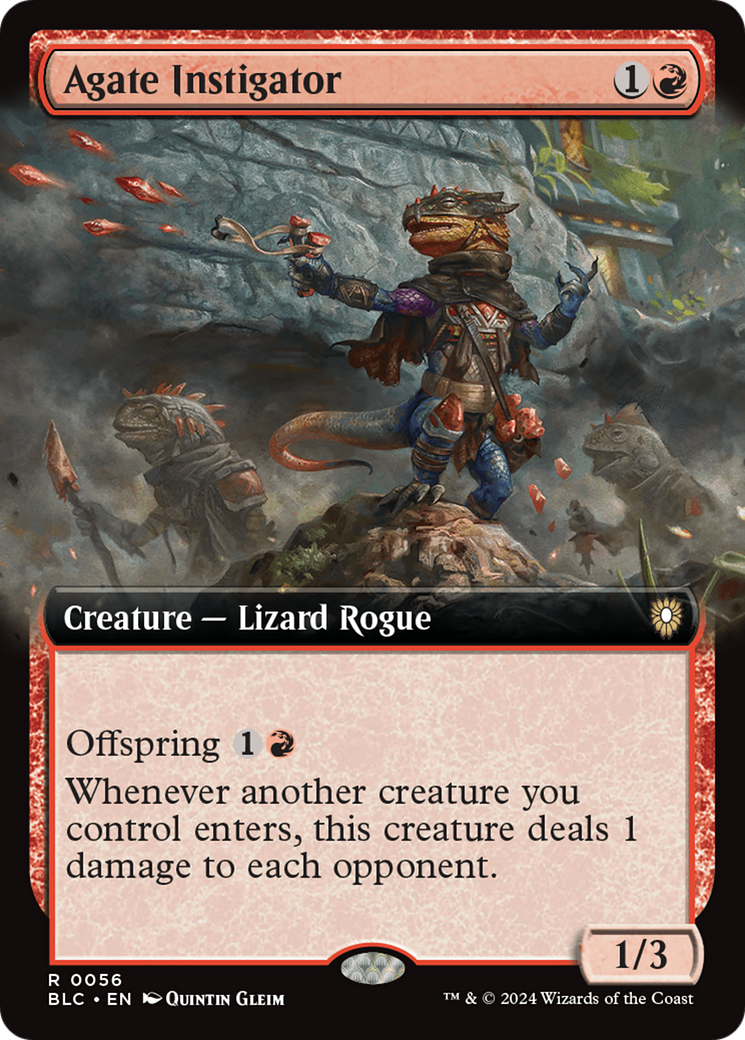 Agate Instigator (BLC-056) [Bloomburrow Commander]: (Extended Art) Foil