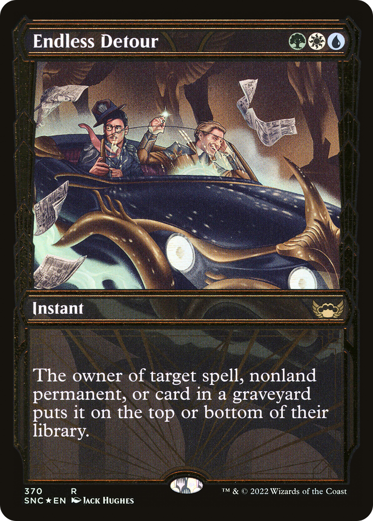 Endless Detour (Gilded Foil) (SNC-370) (Showcase) [Streets of New Capenna] Foil