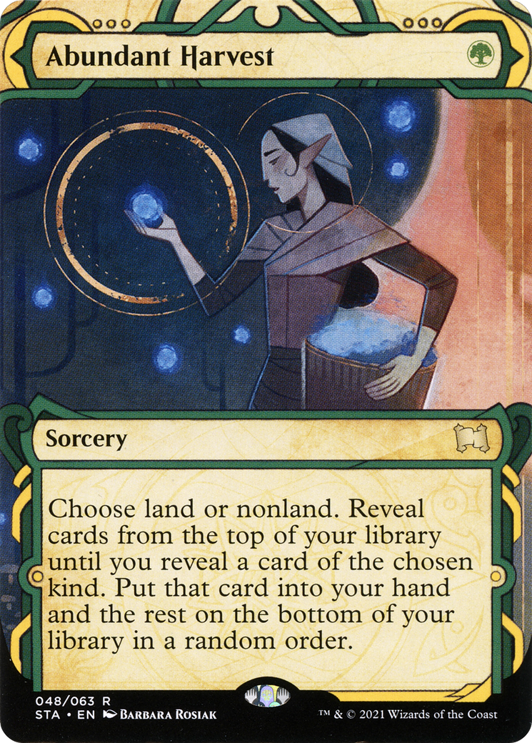 Abundant Harvest (STA-048) [Strixhaven Mystical Archive]: (Showcase) (Borderless)
