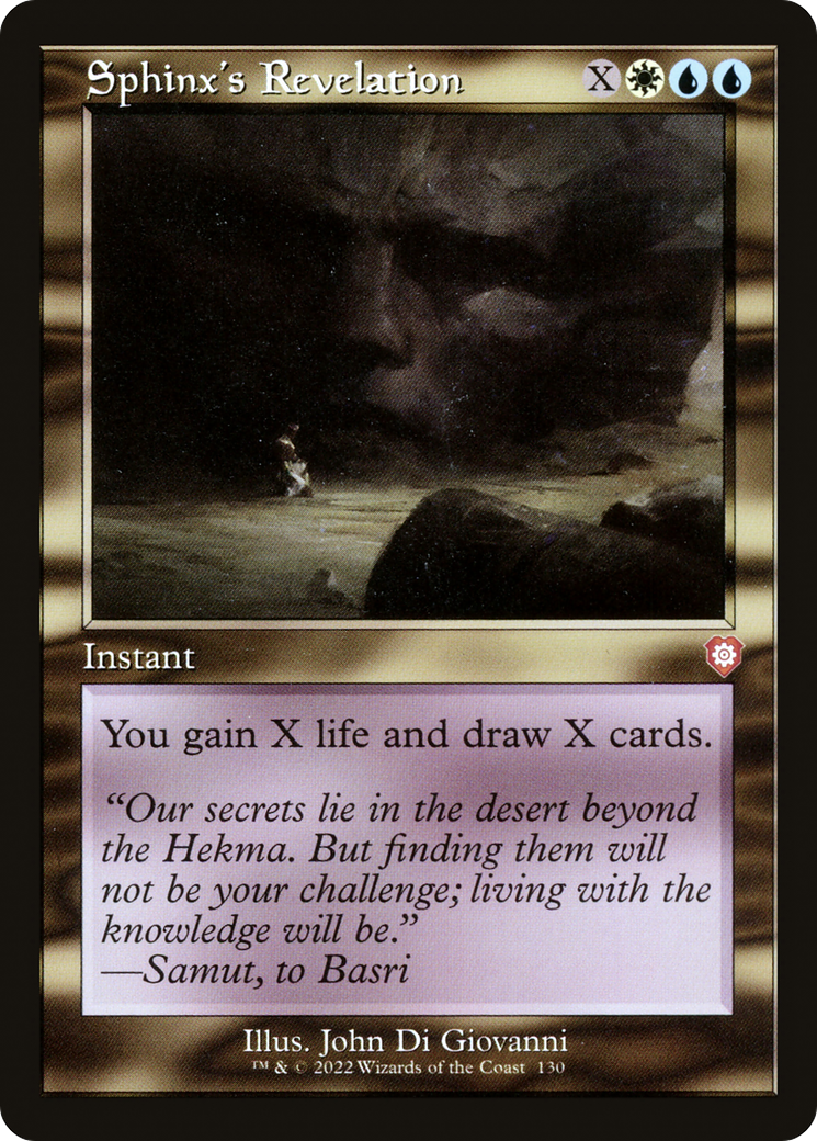 Sphinx's Revelation (Retro Frame) (BRC-130) [The Brothers' War Commander]