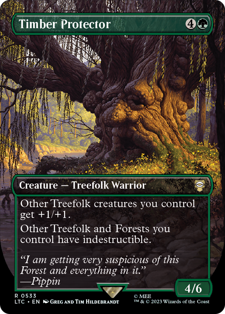 Timber Protector (Borderless) (LTC-533) [Tales of Middle-earth Commander] (Borderless)