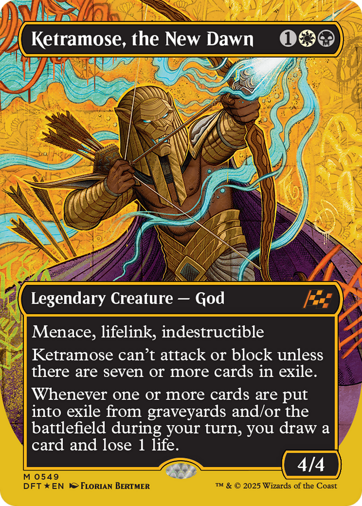 Ketramose, the New Dawn (DFT-549) [Aetherdrift] (Borderless) Foil