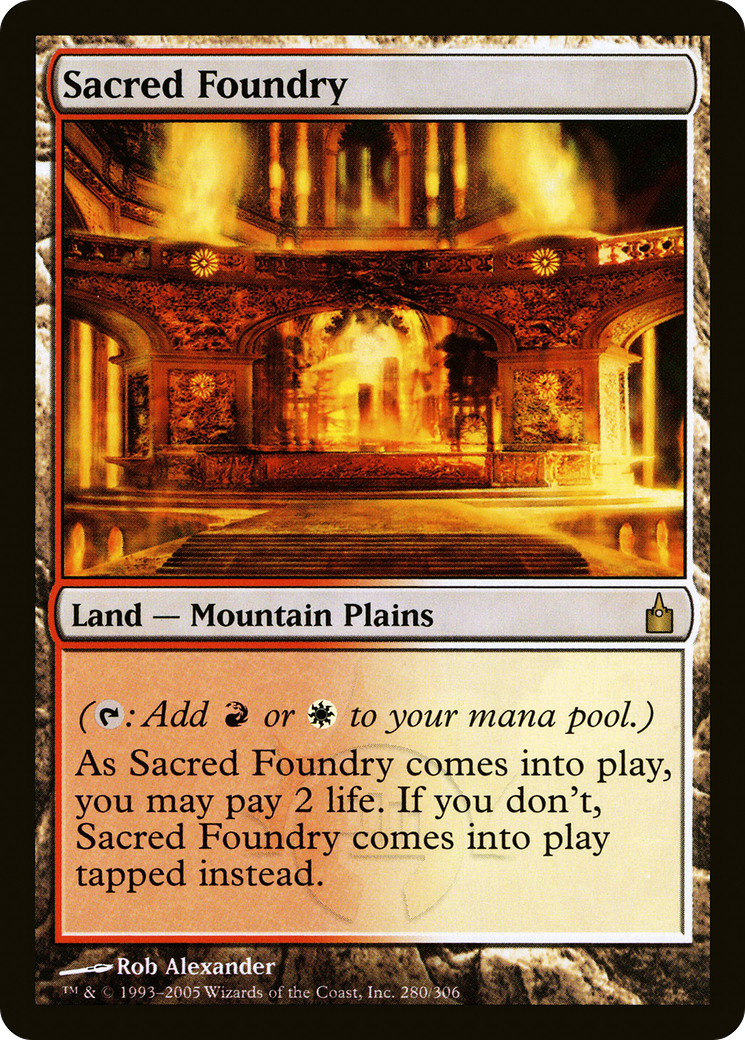 Sacred Foundry (RAV-280) [Ravnica: City of Guilds] Foil