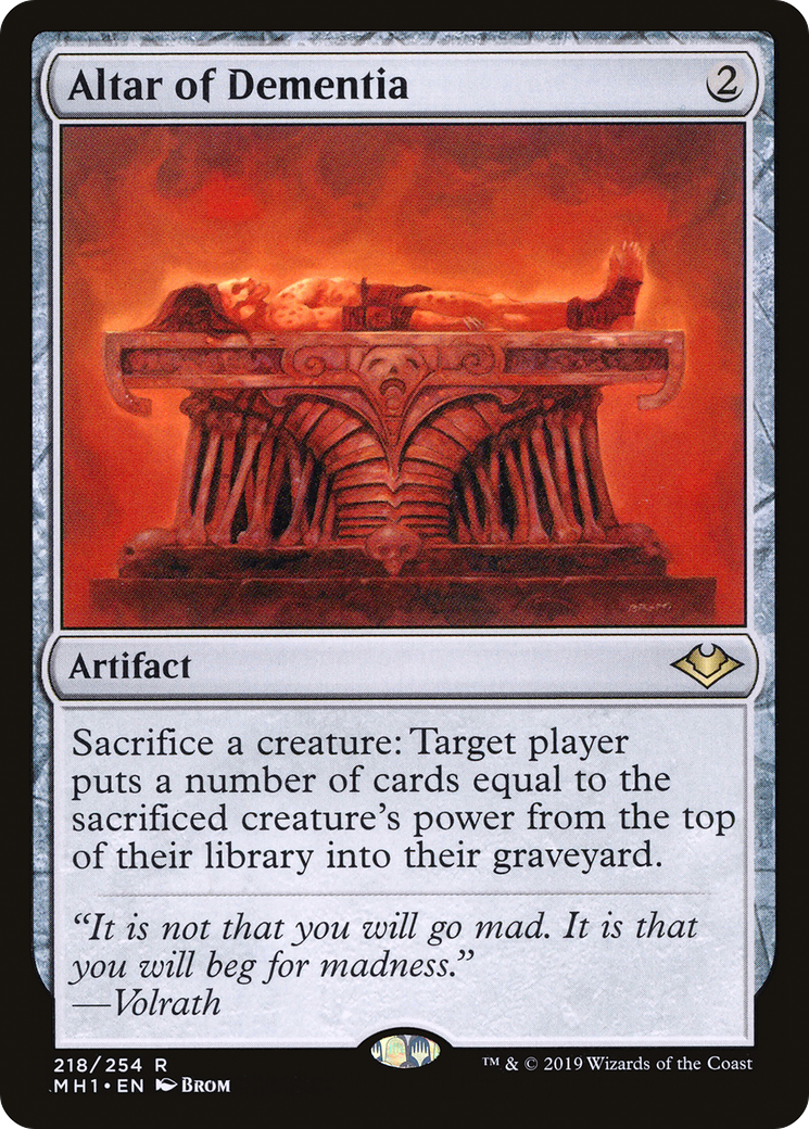 Altar of Dementia (MH1-218) [Modern Horizons] Foil
