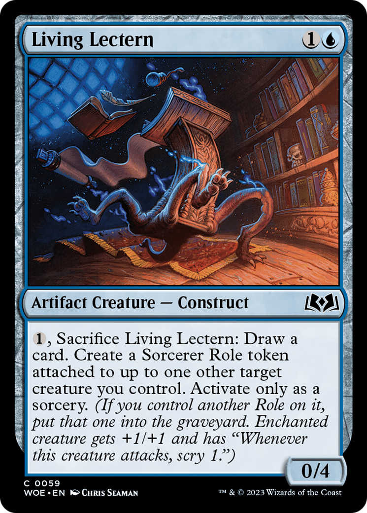Living Lectern (WOE-059) [Wilds of Eldraine] Foil