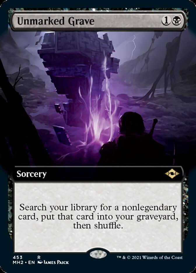 Unmarked Grave (MH2-453) [Modern Horizons 2]: (Extended Art) Foil