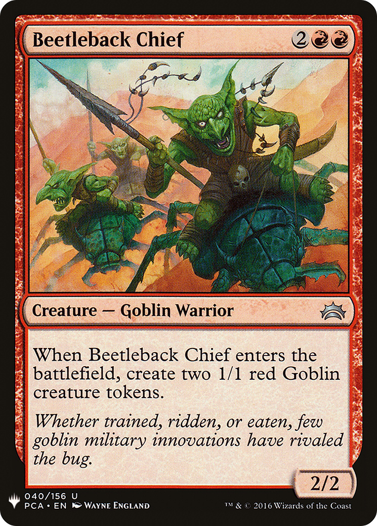 Beetleback Chief (LIST-PCA-40) [The List]