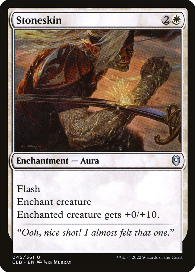 Stoneskin (CLB-045) [Commander Legends: Battle for Baldur's Gate]