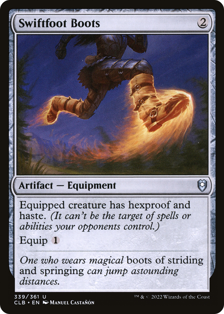 Swiftfoot Boots (CLB-339) [Commander Legends: Battle for Baldur's Gate]