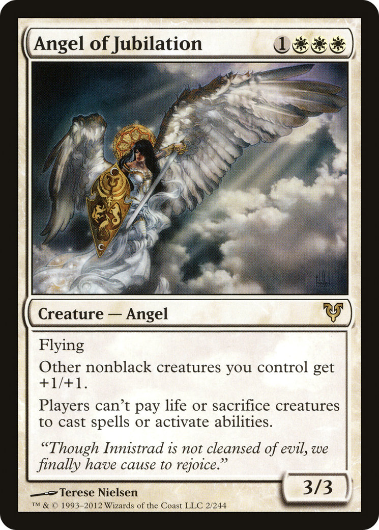 Angel of Jubilation (AVR-002) [Avacyn Restored]
