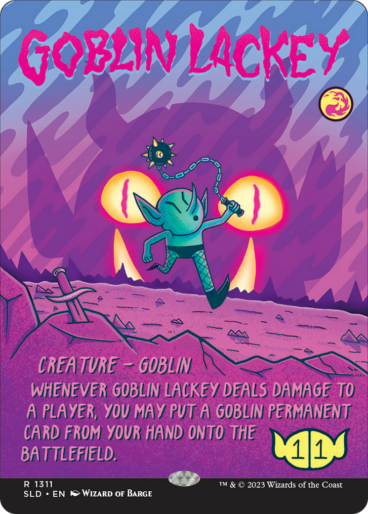 Goblin Lackey (SLD-1311) (Borderless) [Secret Lair Drop]