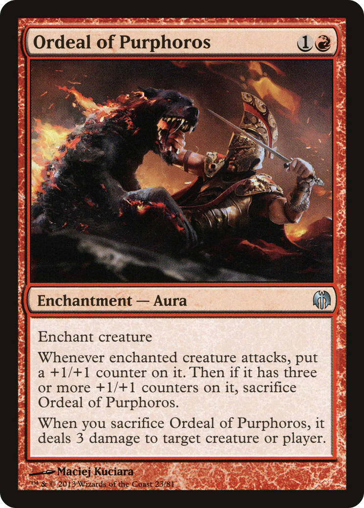 Ordeal of Purphoros (DDL-023) [Duel Decks: Heroes vs. Monsters]