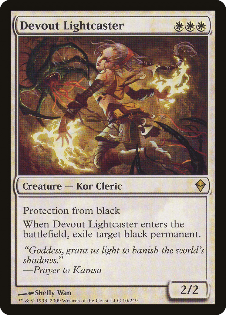Devout Lightcaster (ZEN-010) [Zendikar]