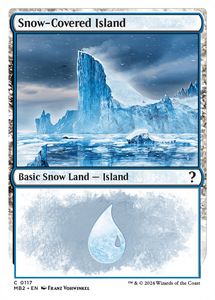 Snow-Covered Island (MB2-117) [Mystery Booster 2]: (snow)