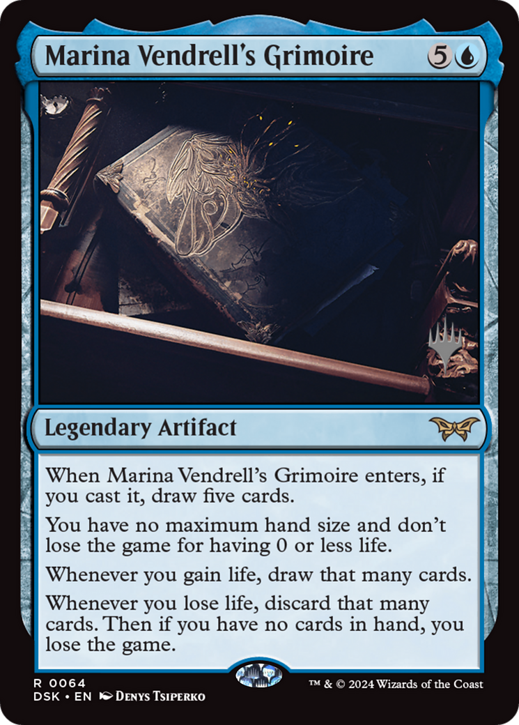 Marina Vendrell's Grimoire (PPDSK-64P) [Duskmourn: House of Horror Promos] Foil