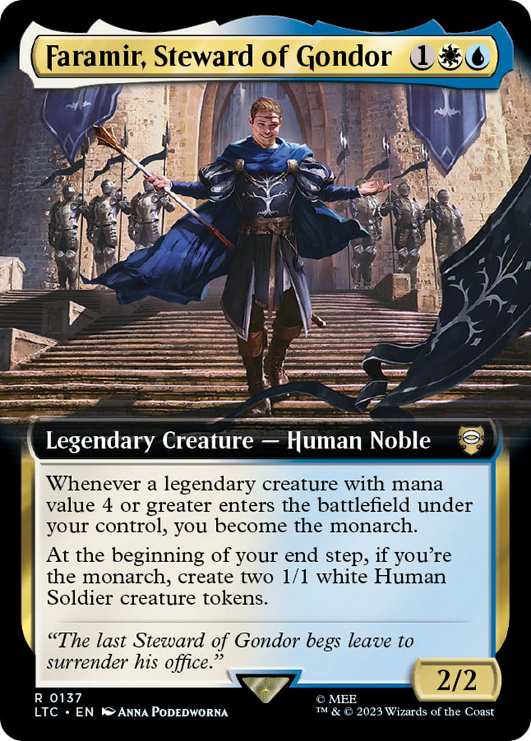 Faramir, Steward of Gondor (LTC-137) [Tales of Middle-earth Commander]: (Extended Art)
