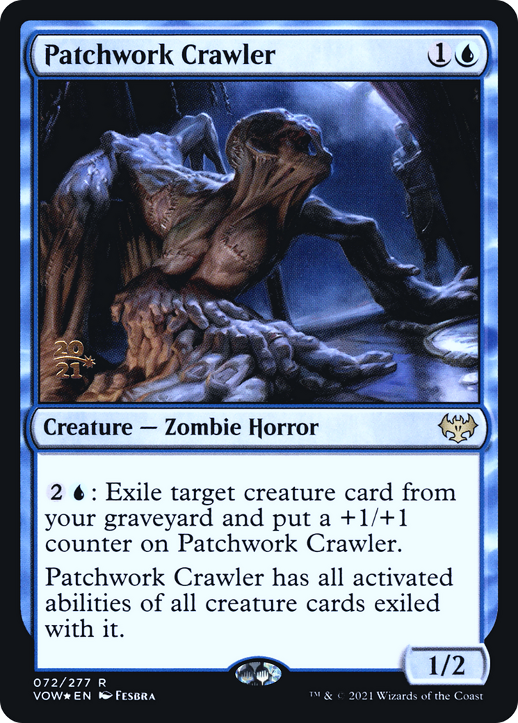 Patchwork Crawler (PRE-72S) [Innistrad: Crimson Vow Promos] Foil