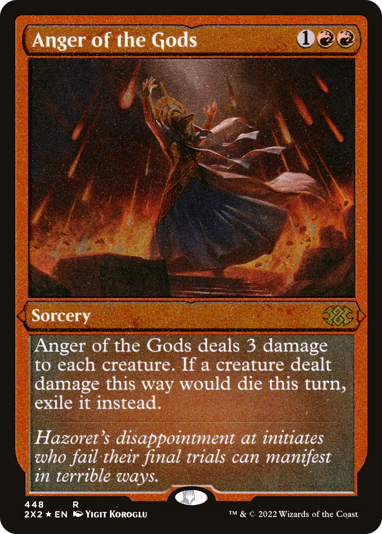 Anger of the Gods (Foil Etched) (2X2-448) [Double Masters 2022] Foil
