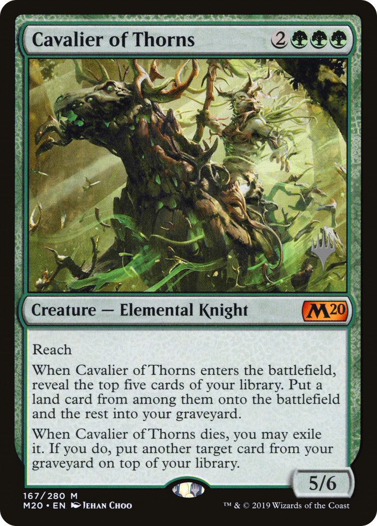 Cavalier of Thorns (PPM20-167P) [Promo Pack: Core Set 2020 Promos]