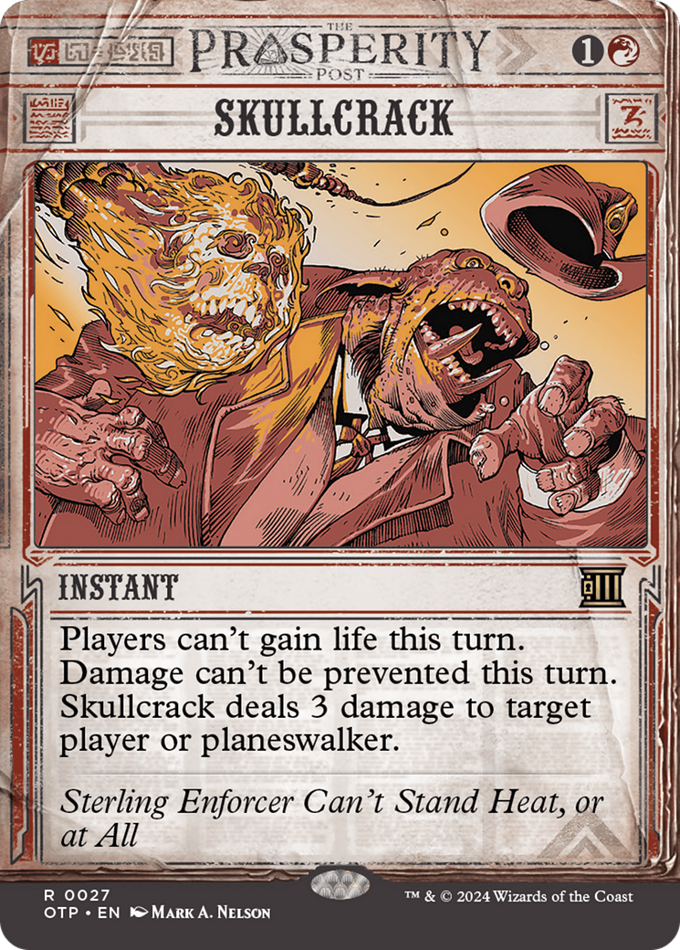 Skullcrack (OTP-027) [Breaking News]: (Showcase) (Borderless) Foil