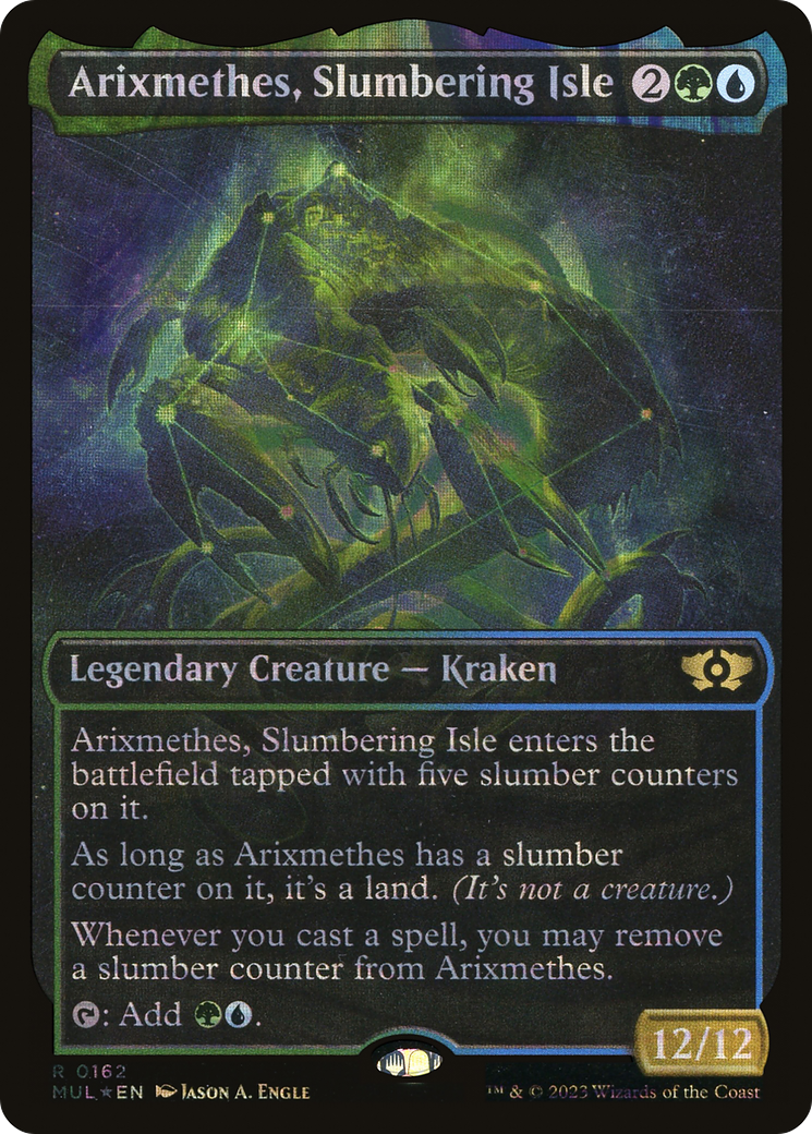 Arixmethes, Slumbering Isle (MUL-162) [Multiverse Legends]: (Showcase) Foil