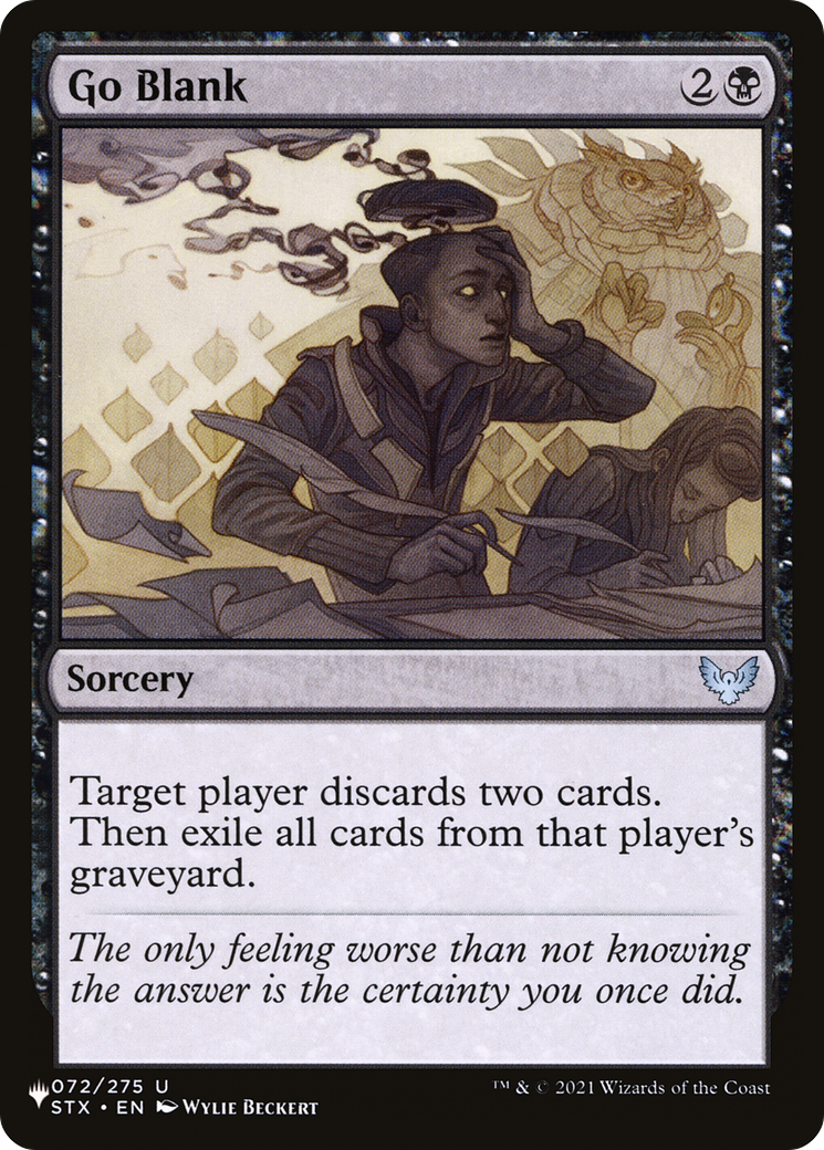 Go Blank (LIST-STX-72) [The List]