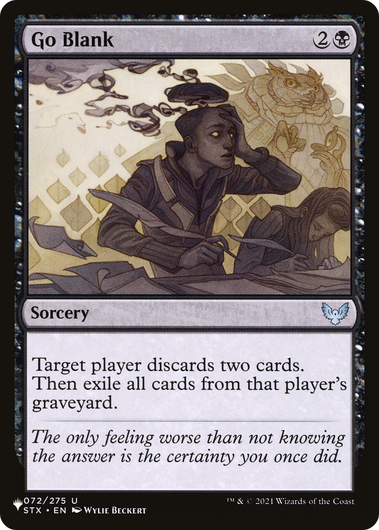 Go Blank (LIST-STX-72) [The List]