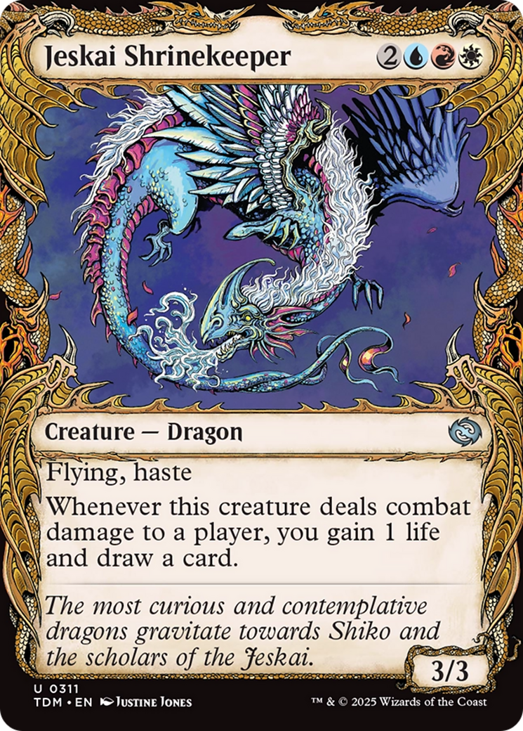 Jeskai Shrinekeeper (TDM-311) [Tarkir: Dragonstorm]: (Showcase)