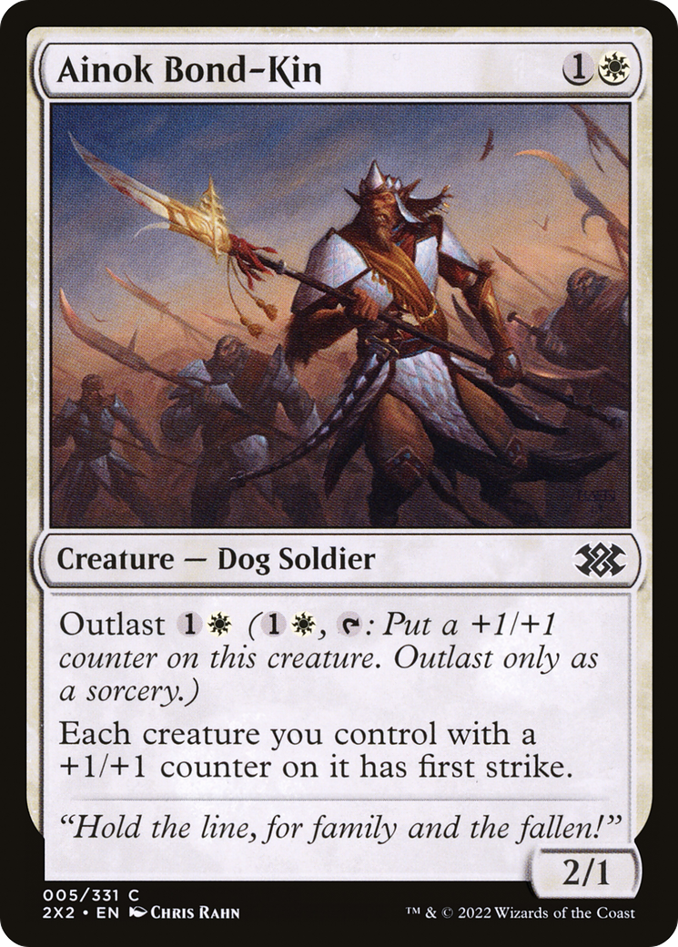 Ainok Bond-Kin (2X2-005) [Double Masters 2022] Foil