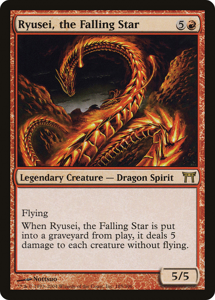 Ryusei, the Falling Star (CHK-185) [Champions of Kamigawa] Foil