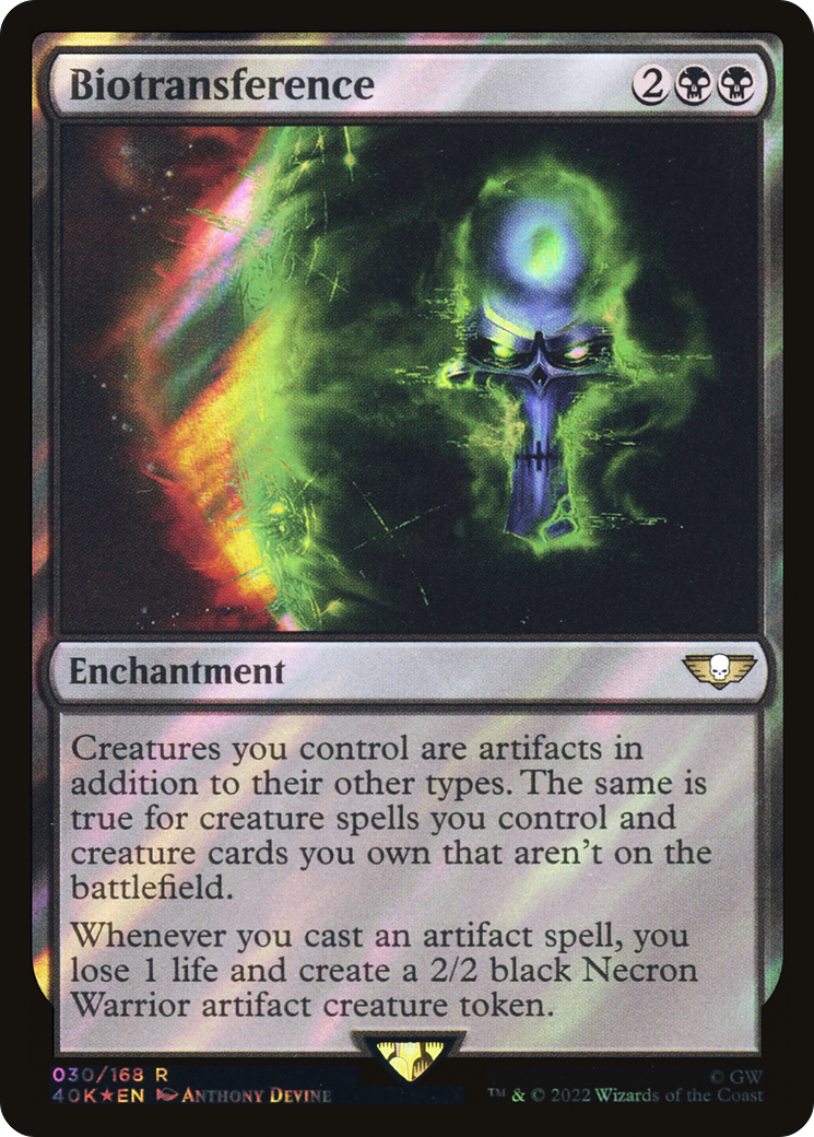 Biotransference (Surge Foil) (40K-030) [Warhammer 40,000 Commander] Foil