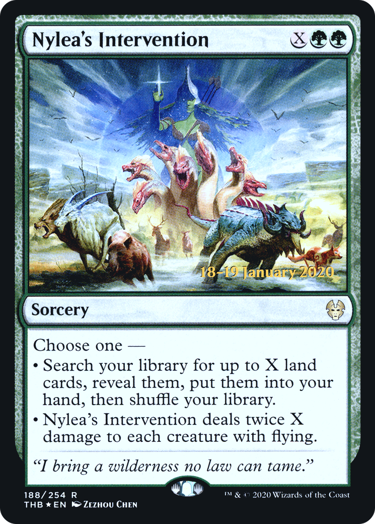 Nylea's Intervention (PRE-188S) [Theros Beyond Death Promos] Foil