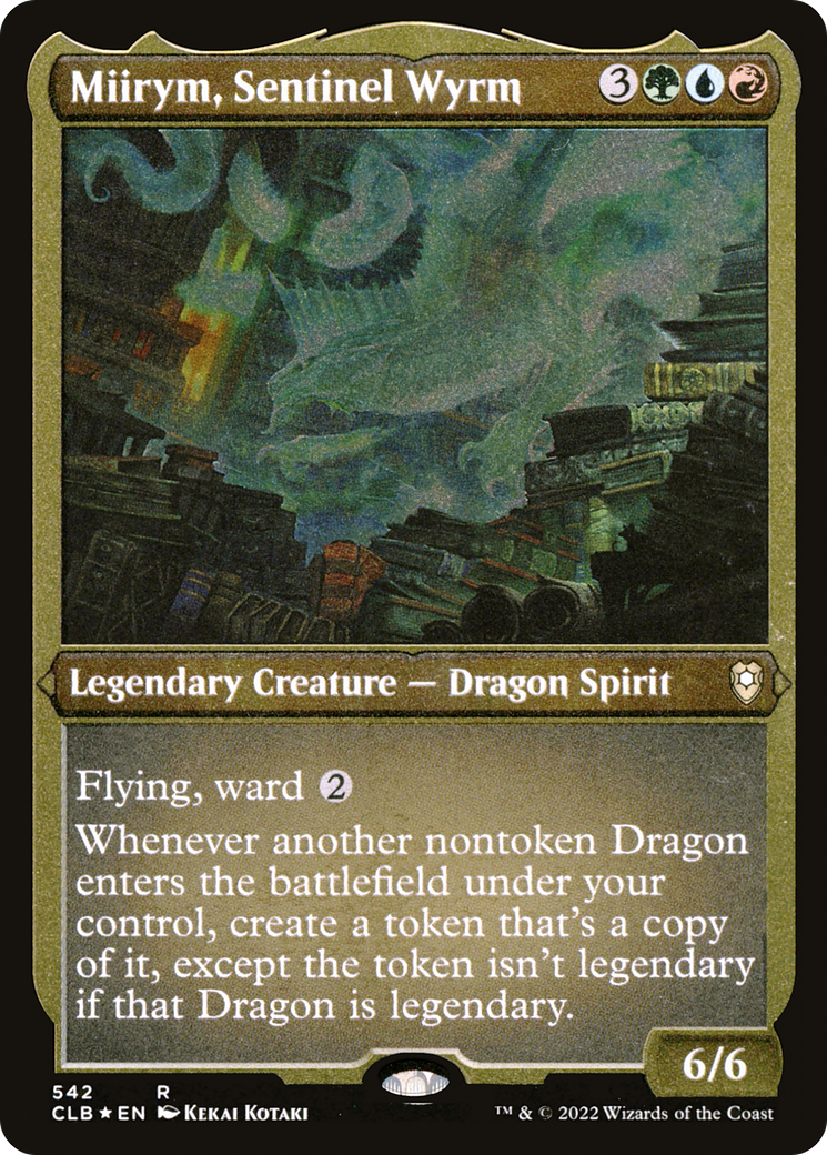Miirym, Sentinel Wyrm (Foil Etched) (CLB-542) [Commander Legends: Battle for Baldur's Gate] Foil