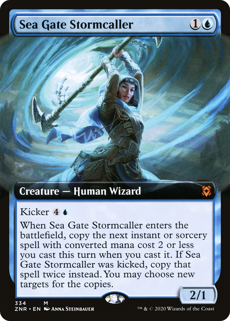 Sea Gate Stormcaller (Extended Art) (ZNR-334) [Zendikar Rising]