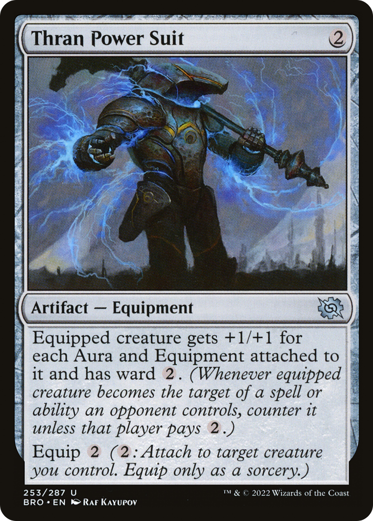 Thran Power Suit (BRO-253) [The Brothers' War] Foil