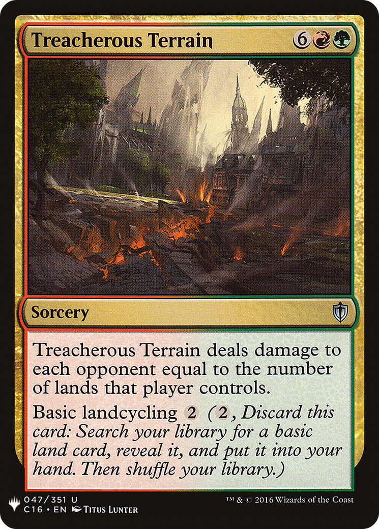 Treacherous Terrain (LIST-C16-47) [The List]