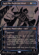 Jace, the Perfected Mind (Oil Slick Raised Foil) (ONE-360) (Borderless) [Phyrexia: All Will Be One] Foil